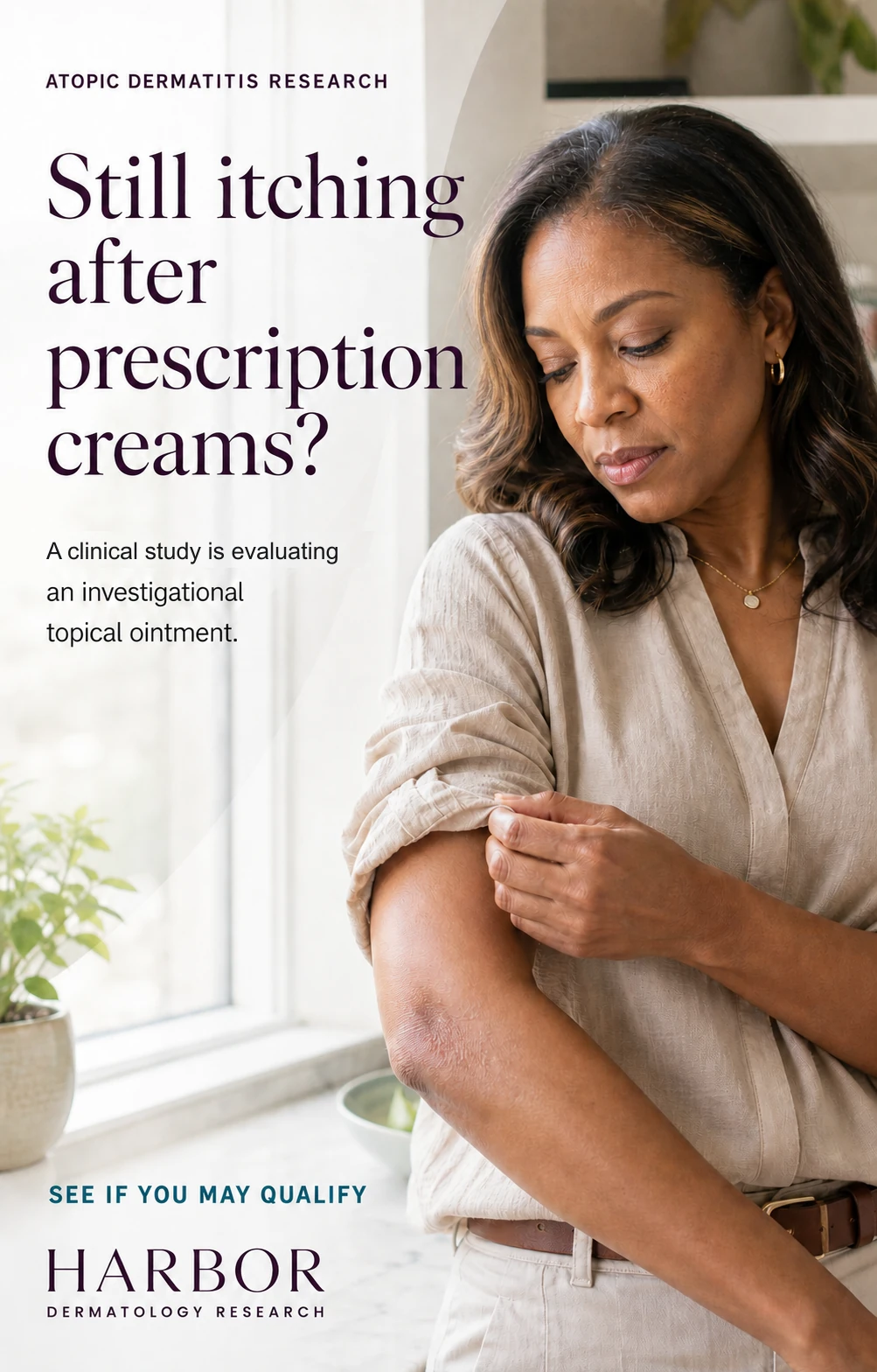 Atopic dermatitis research ad