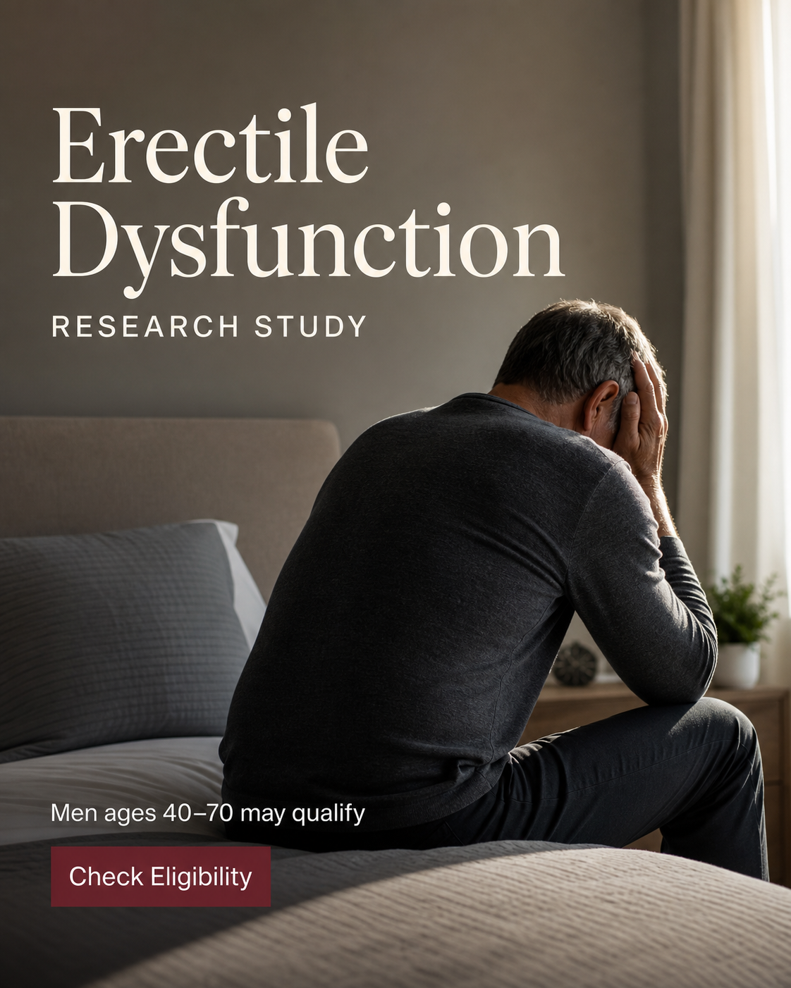 Erectile dysfunction research study ad