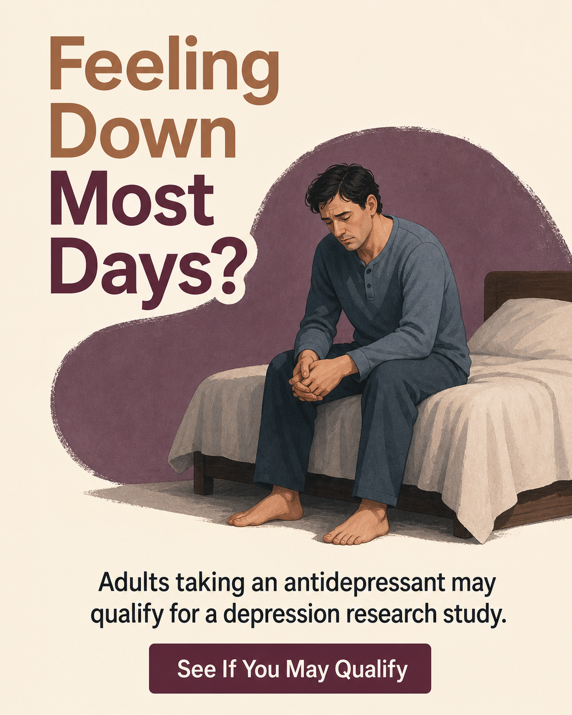 Depression research study ad