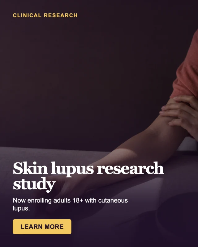 Skin lupus research study advertisement