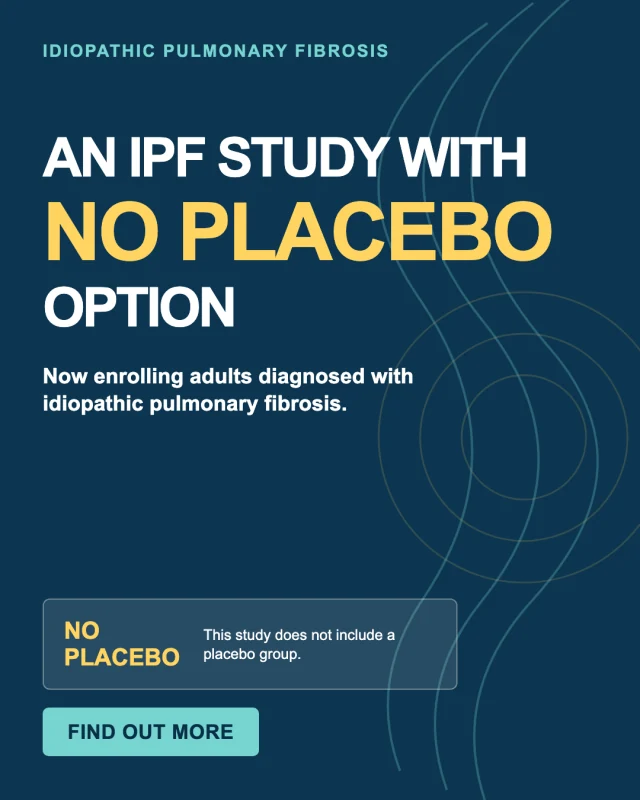 Idiopathic pulmonary fibrosis study without a placebo group